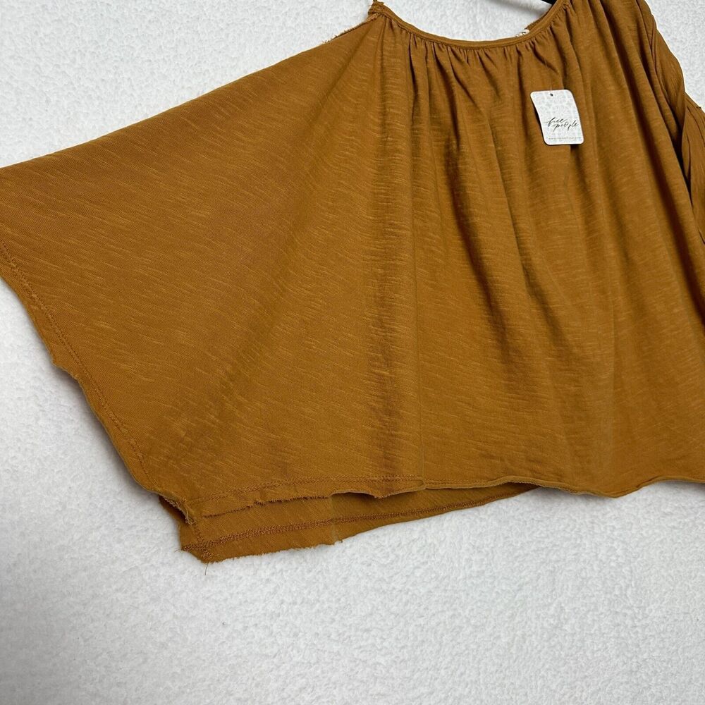 Free People We The Free Spring Break One Shoulder Top Size L Boho Flowy Oversize - Picture 10 of 14